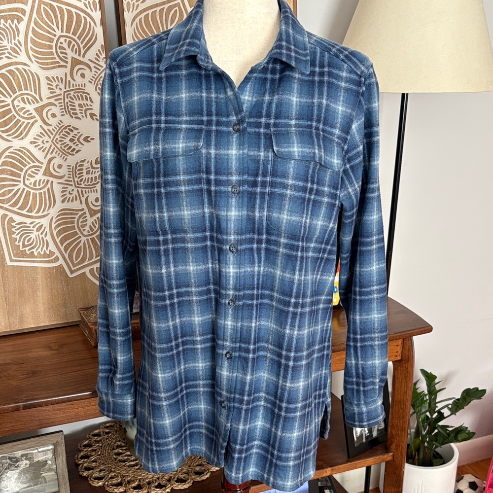 PENDLETON Plaid Camp Shirt Size Petite Large